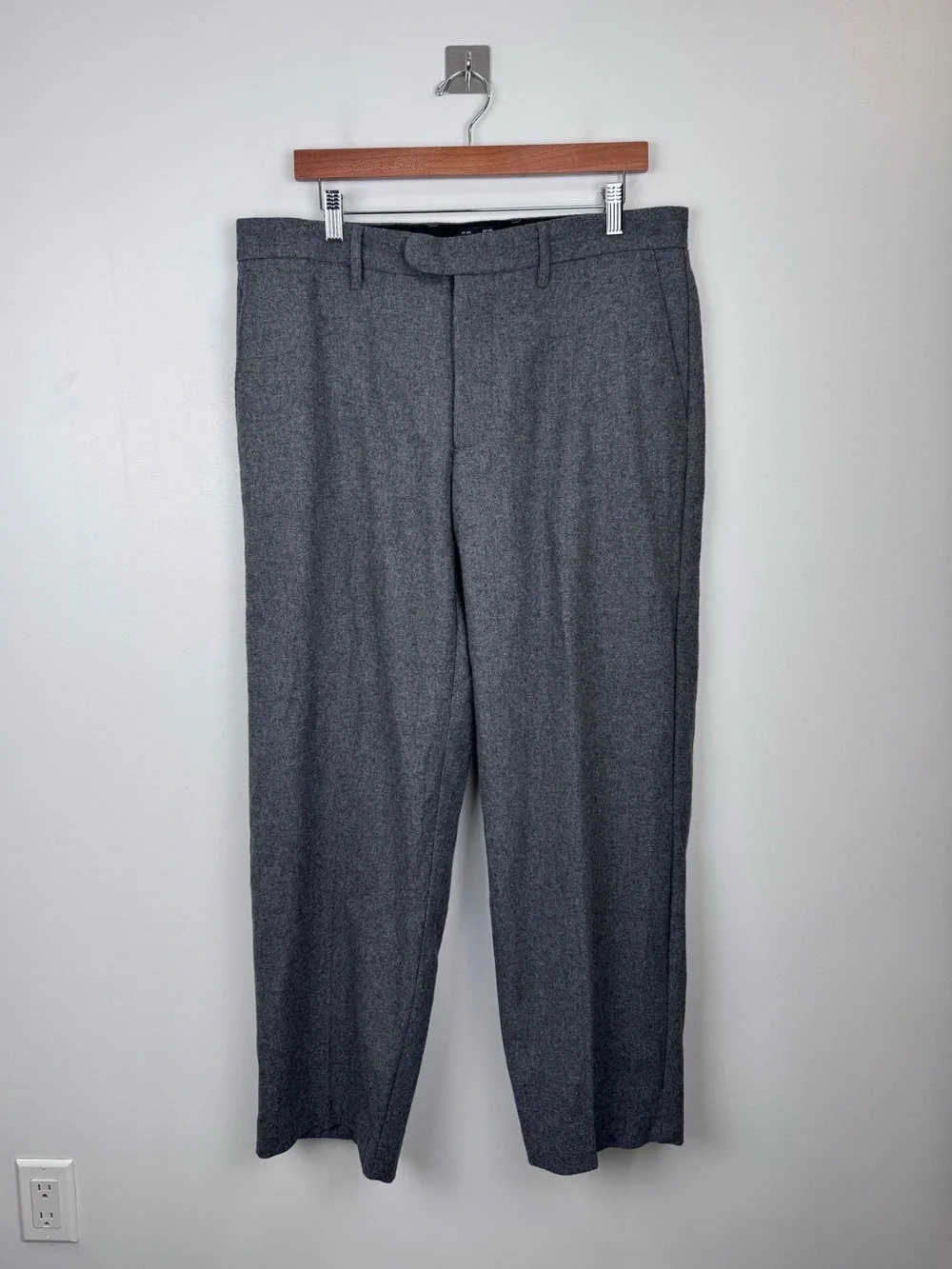 NWT J.Crew Classic Creased Trouser Pant Wool Grey Men Size 34